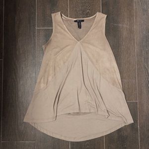 Tan Suede Tank Top